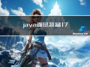 java面试准备17