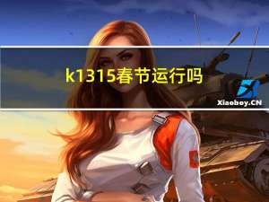 k1315春节运行吗