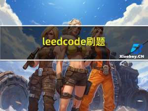 leedcode刷题（4）