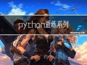 python逝练系列(终章)