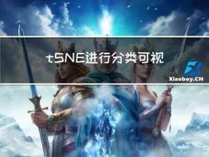 t-SNE进行分类可视化