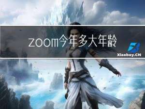 zoom今年多大年龄