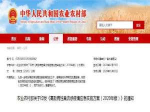 发布《高致病性禽流感疫情应急实施方案》，明确疫情应对分为四级