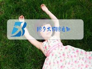 除夕大扫除通知