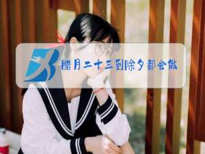 腊月二十三到除夕都会做些什么