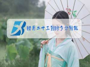 腊月二十三到除夕分别做什么