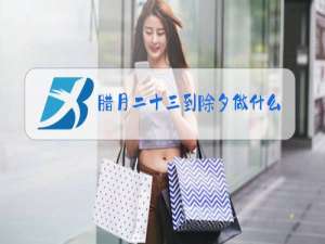 腊月二十三到除夕做什么