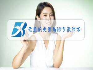 元旦的光景与除夕截然不同句中的光景是什么意思