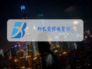 什么奖杯填量词