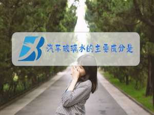 汽车玻璃水的主要成分是什么