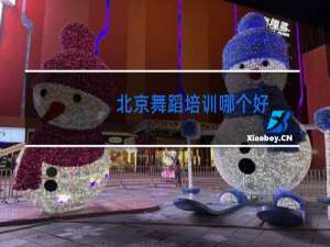 北京舞蹈培训哪个好