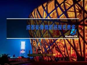 成都街舞舞蹈班报名费多少