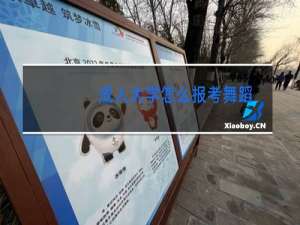 成人大学怎么报考舞蹈