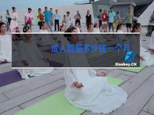 成人舞蹈多少钱一个月