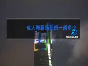 成人舞蹈培训班一般多少钱