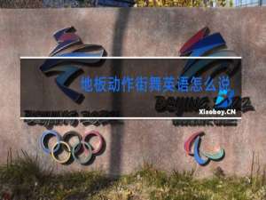 地板动作街舞英语怎么说