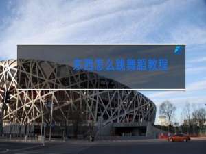 东西怎么跳舞蹈教程