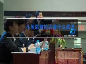 斗鱼跳舞抡大锤什么意思