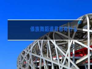 傣族舞蹈道具都有什么