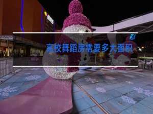 高校舞蹈房需要多大面积