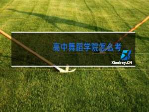 高中舞蹈学院怎么考