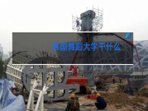 韩国舞蹈大学干什么