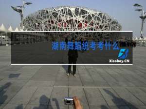 湖南舞蹈统考考什么