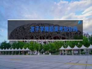 孩子学舞蹈高考加分吗