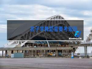 孩子学舞蹈需要考级吗