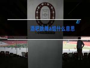 酒吧跳舞a组什么意思
