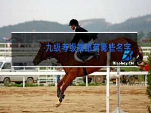 九级考级舞蹈有哪些名字