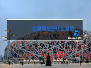 街舞撑地是什么意思