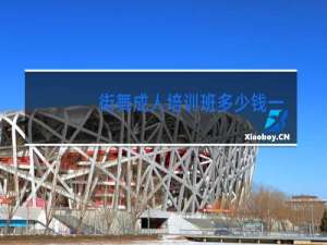 街舞成人培训班多少钱一个月