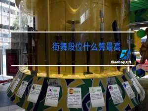 街舞段位什么算最高