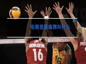 街舞里面编舞叫什么