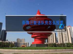 街舞三复活队员怎么投票