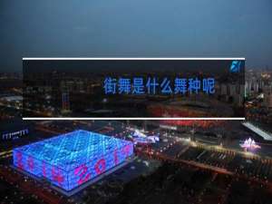 街舞是什么舞种呢