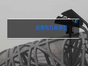 街舞有几种类型