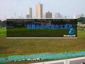 街舞中的mc是什么意思