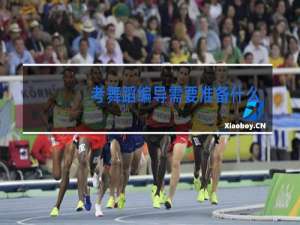 考舞蹈编导需要准备什么