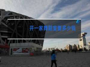 开一家舞蹈室要多少钱