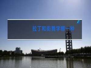 拉丁和街舞学哪一种