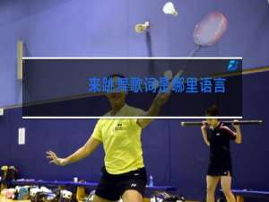 来跳舞歌词是哪里语言