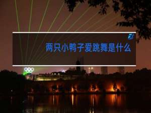 两只小鸭子爱跳舞是什么歌