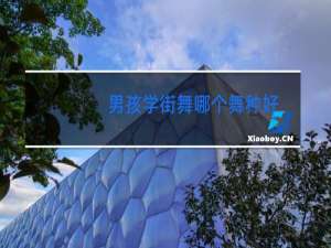 男孩学街舞哪个舞种好
