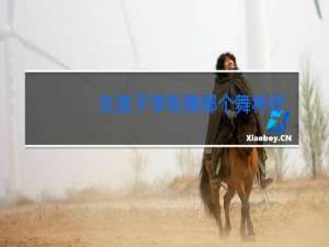 女孩子学街舞哪个舞种好