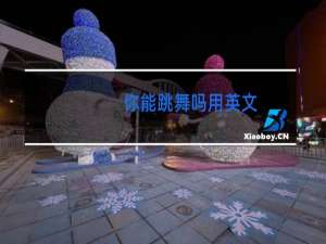 你能跳舞吗用英文