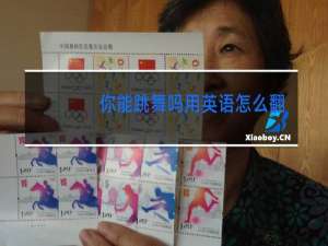 你能跳舞吗用英语怎么翻译