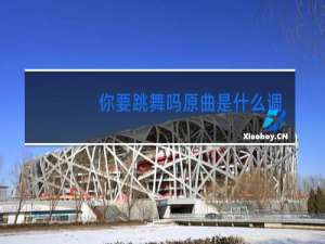 你要跳舞吗原曲是什么调