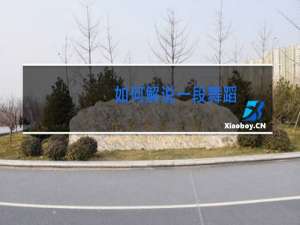 如何解说一段舞蹈